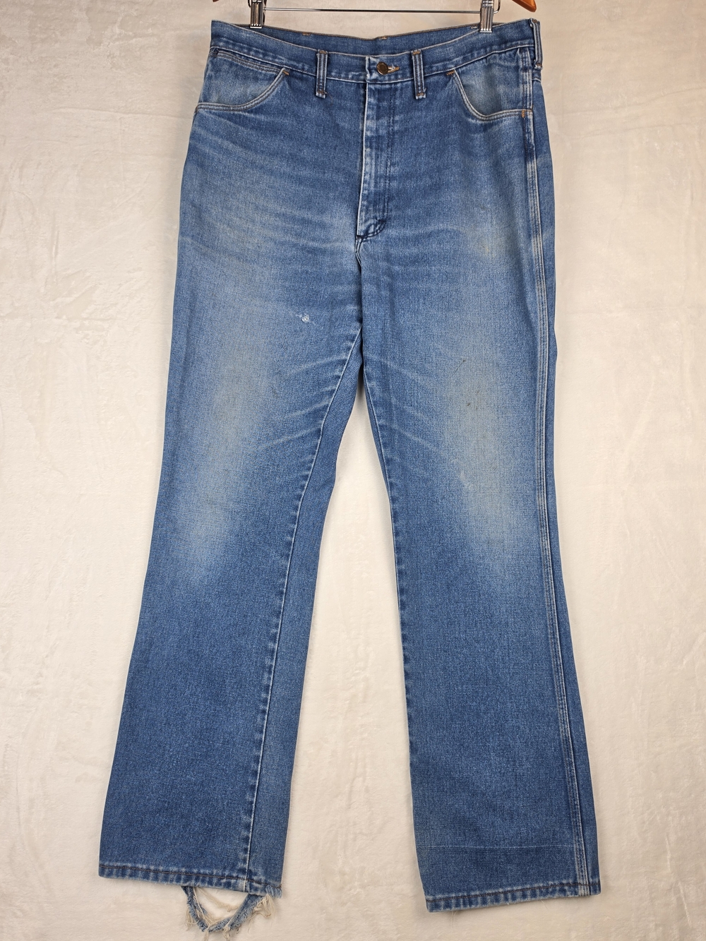 Vintage Wrangler 945 DEN Vintage Bootcut Jeans Men's 38x34 Made in USA